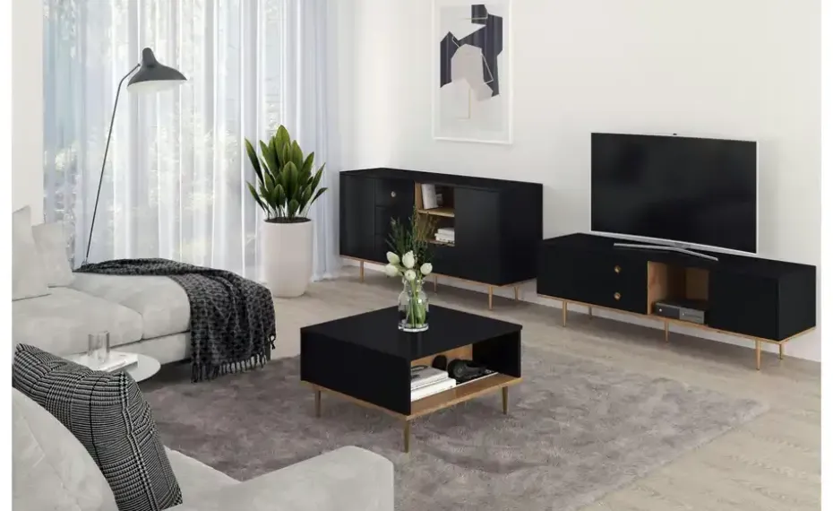 Sideboard Harmoni | Schwarz | Möbel Höffner