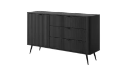 Sideboard Lante | 138 cm, Schwarz | Möbel Höffner