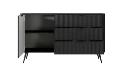 Sideboard Lante | 138 cm, Schwarz | Möbel Höffner