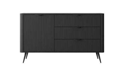 Sideboard Lante | 138 cm, Schwarz | Möbel Höffner
