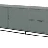 Sideboard Linera | Grün, matt | Möbel Höffner