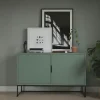 Sideboard Linera | Grün, matt | Möbel Höffner