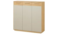 Sideboard Longo | Eiche bianco, Taupe | Möbel Höffner