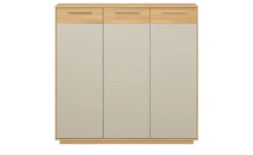 Sideboard Longo | Eiche bianco, Taupe | Möbel Höffner