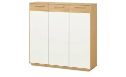 Sideboard Longo | Eiche bianco, Weiß | Möbel Höffner