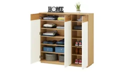 Sideboard Longo | Eiche bianco, Weiß | Möbel Höffner
