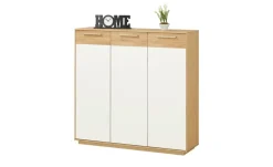 Sideboard Longo | Eiche bianco, Weiß | Möbel Höffner