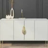Sideboard Merlin | Weiß, Goldfarben | Möbel Höffner