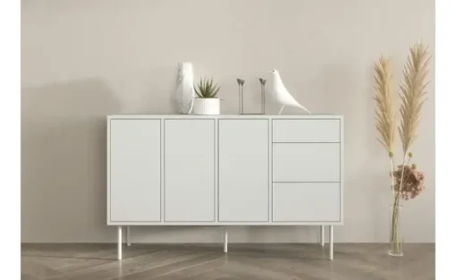 Sideboard Mirka | 78 cm, Weiß | Möbel Höffner