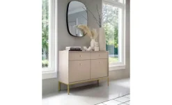 Sideboard Molly | 103,5 cm, Beige, Goldfarben | Höffner