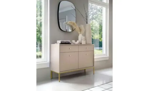 Sideboard Molly | 103,5 cm, Beige, Goldfarben | Höffner