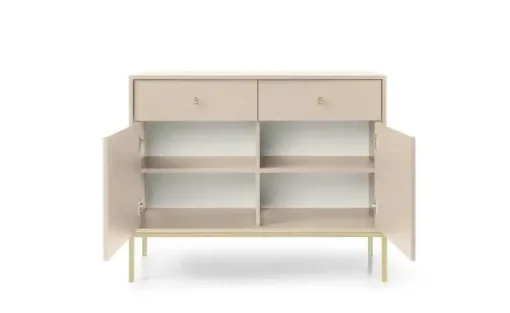 Sideboard Molly | 103,5 cm, Beige, Goldfarben | Höffner