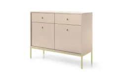 Sideboard Molly | 103,5 cm, Beige, Goldfarben | Höffner