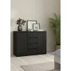 Sideboard Nardo | Schwarz, matt | Möbel Höffner