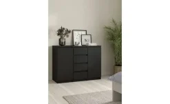 Sideboard Nardo | Schwarz, matt | Möbel Höffner