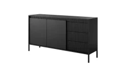 Sideboard Senso | 153 cm, Schwarz | Möbel Höffner