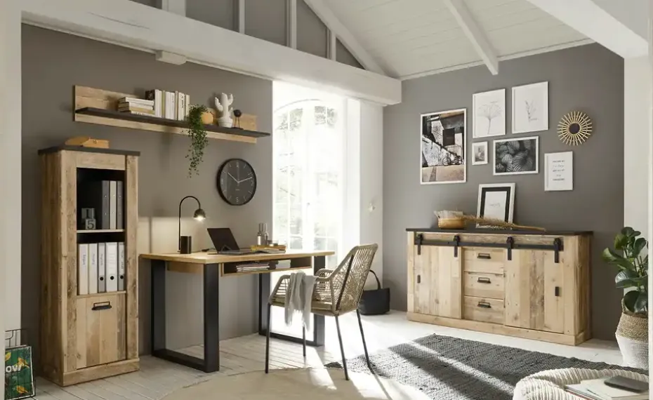 Sideboard Sintra | Eiche (Nachbildung), Anthrazit