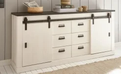Sideboard Sintra | Pinie (Nachbildung), Weiß | Höffner