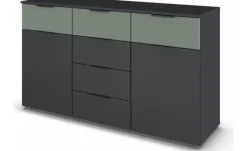 Sideboard Skyla | Grau, Salbeigrün, Grau, Salbeigrün