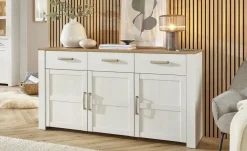 Sideboard Toneo | Eiche (Nachbildung), Weiß | Höffner
