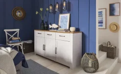 Sideboard Toneo | Eiche (Nachbildung), Weiß | Höffner