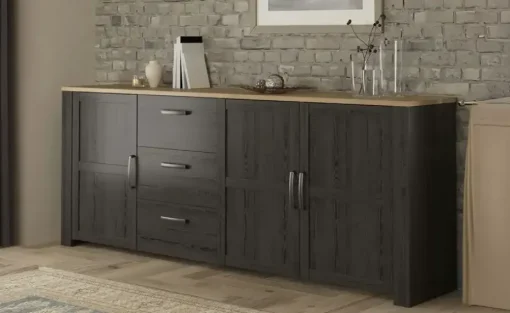 Sideboard Toneo | Mooreiche (Nachbildung), Eiche (Nachbildung)