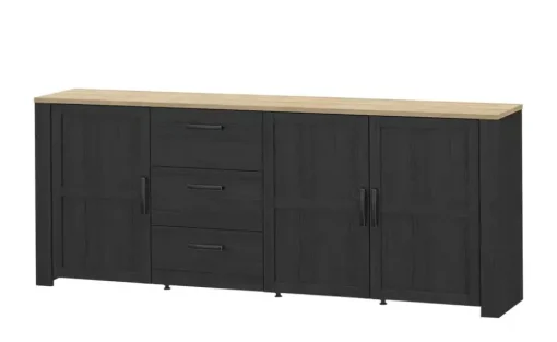 Sideboard Toneo | Mooreiche (Nachbildung), Eiche (Nachbildung)