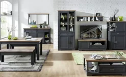 Sideboard Varese | Graphit, Asteiche (Nachbildung)