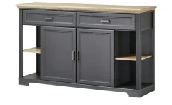 Sideboard Varese | Graphit, Asteiche (Nachbildung)