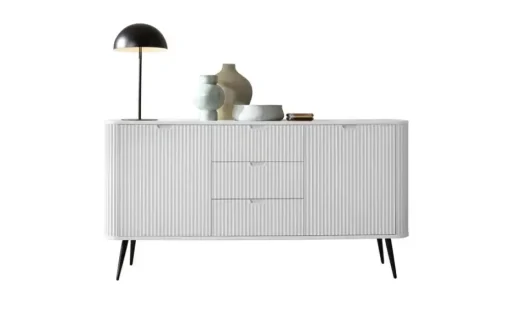 Sideboard Zova | Weiß, Schwarz | Möbel Höffner