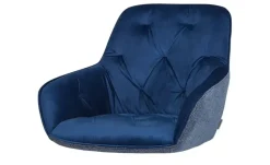 Sitzschale Baldwin | Stuhl-Sitz (mit Knöpfen), Blau