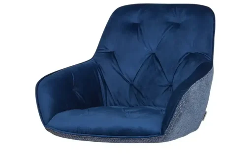 Sitzschale Baldwin | Stuhl-Sitz (mit Knöpfen), Blau