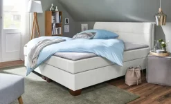 SKAGEN BEDS Boxspringbett Vegg | Hellgrau, 140 cm