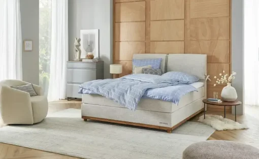 SKAGEN STUDIO Boxspringbett Sild | Natur, 180 cm