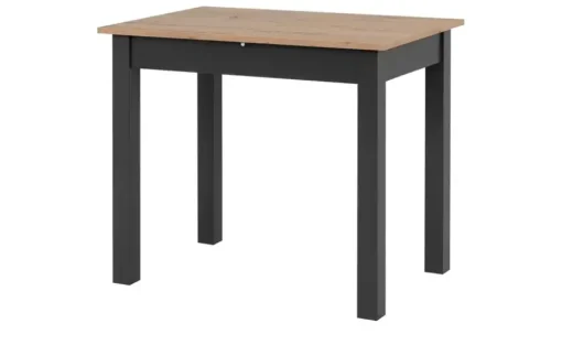 smart Ausziehbarer Esstisch in verschiedenen Größen Ben | 90x60 cm, Asteiche (Nachbildung)