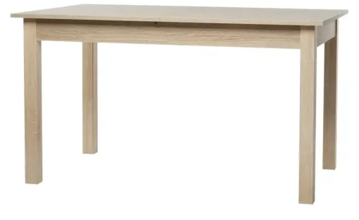 smart Ausziehbarer Esstisch in verschiedenen Größen Ben | 140x80 cm, Eiche sägerau (Nachbildung)