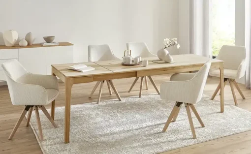 smart Ausziehbarer Esstisch Magnus aus Wildeiche | 180 cm, Wildeiche