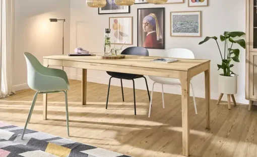 smart Ausziehbarer Esstisch Magnus aus Wildeiche | 180 cm, Wildeiche