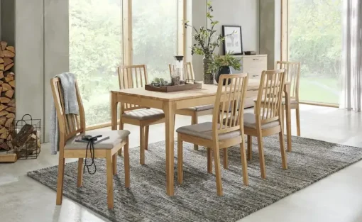 smart Ausziehbarer Esstisch Magnus aus Kernbuche   | 120 cm, Kernbuche
