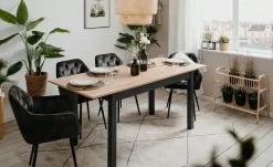 smart Ausziehbarer Esstisch in verschiedenen Größen Ben | 140x80 cm, Asteiche (Nachbildung)
