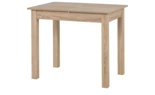 smart Ausziehbarer Esstisch in verschiedenen Größen Ben | 90x60 cm, Eiche sägerau (Nachbildung)