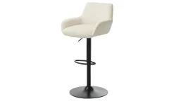 smart Barhocker aus Cord Bastian | Beige, Cordstoff