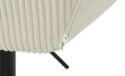smart Barhocker aus Cord Bastian | Beige, Cordstoff