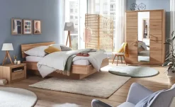 smart Bettgestell Oslo | Kernbuche (Nachbildung), Kernbuche