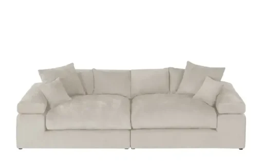 smart Big Sofa Lianea | Beige, Webstoff | Möbel Höffner