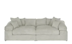 smart Big Sofa Lianea | Steingrau, Cordstoff | Höffner