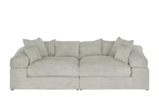 smart Big Sofa Lianea | Steingrau, Cordstoff | Höffner