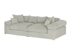 smart Big Sofa Lianea | Steingrau, Cordstoff | Höffner