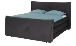 smart Boxspringbett mit Stauraum Luxus | Anthrazit, 180 cm