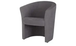 smart Cocktailsessel Patti | Dunkelgrau, Webstoff